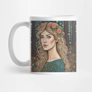 Rosamund Pike as a fairy in the woods Mug